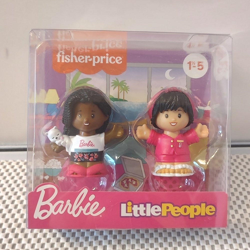 Barbie Little People 2-pack Sleepover Party Dolls Fisher Price